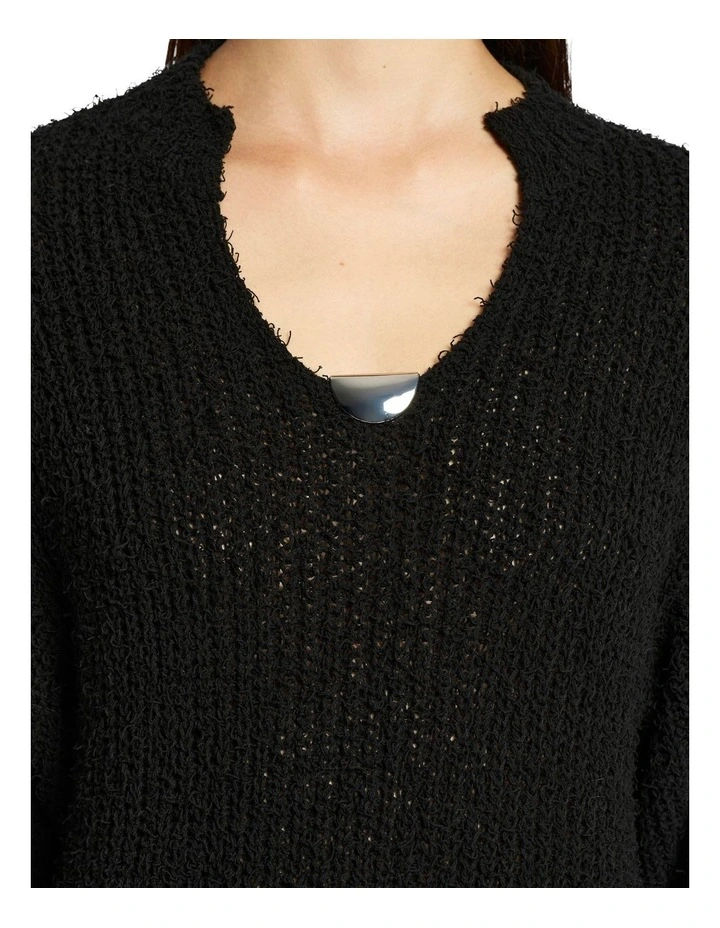 Hibernate Knit Dress in Noir