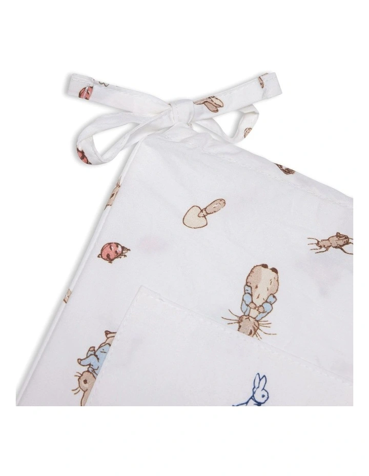 Fitted Cot Sheet in White