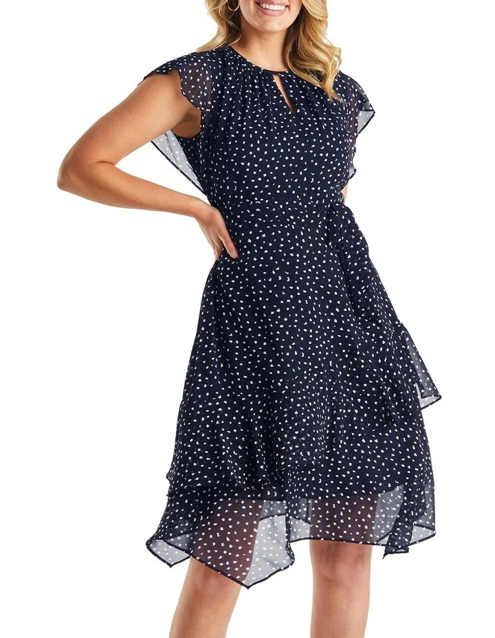 Night Pebble Dress in Navy