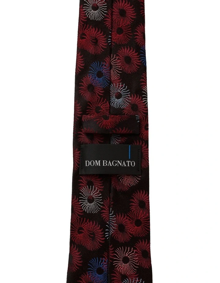 Anemone Silk Tie in Red