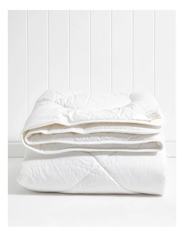 All Seasons Wool Quilt in White