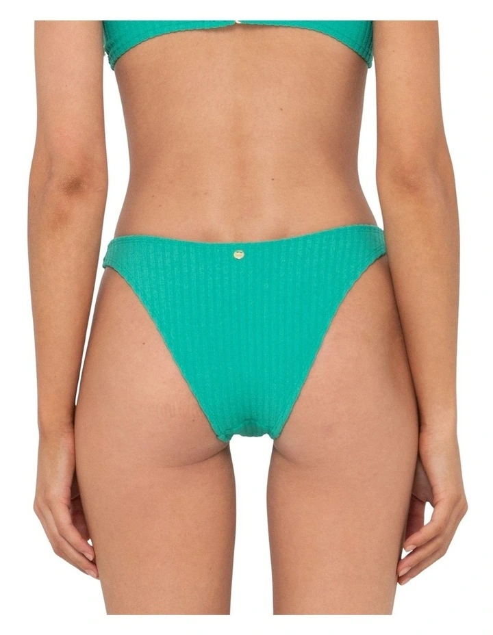 Lucky Midi Bikini Pant in Green