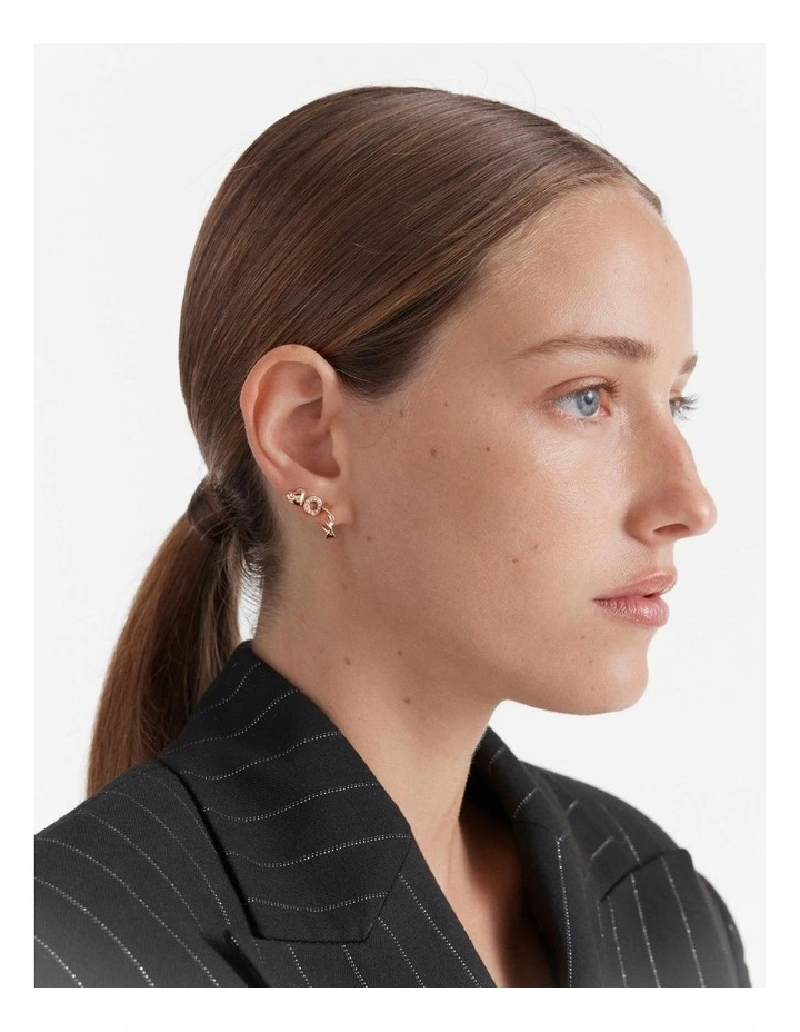 Idol Earrings Set in Rose Gold
