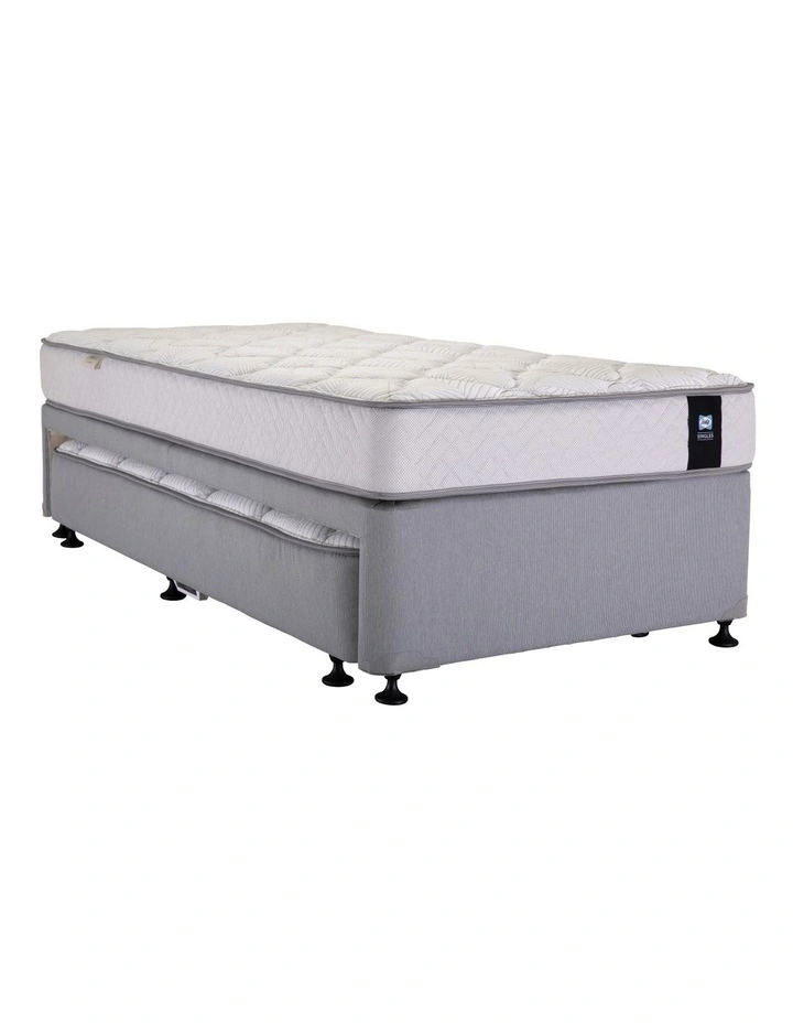 Singles Collection Viva Stone Trundle Base and Underside Mattress in White