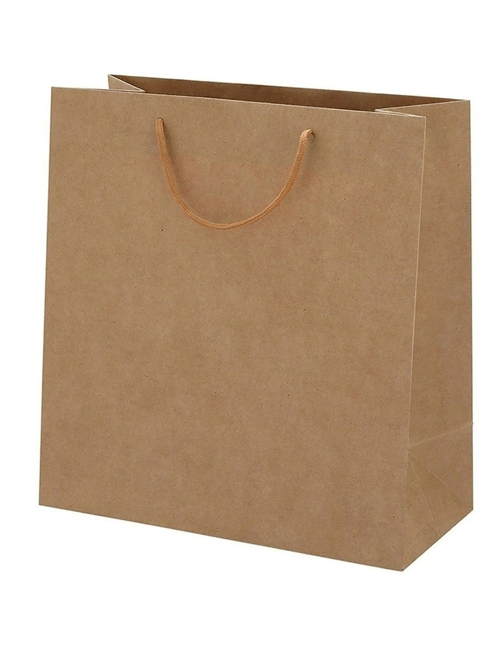 Reusable Bulk Kraft Paper Bags Pack 50 Pieces in Brown