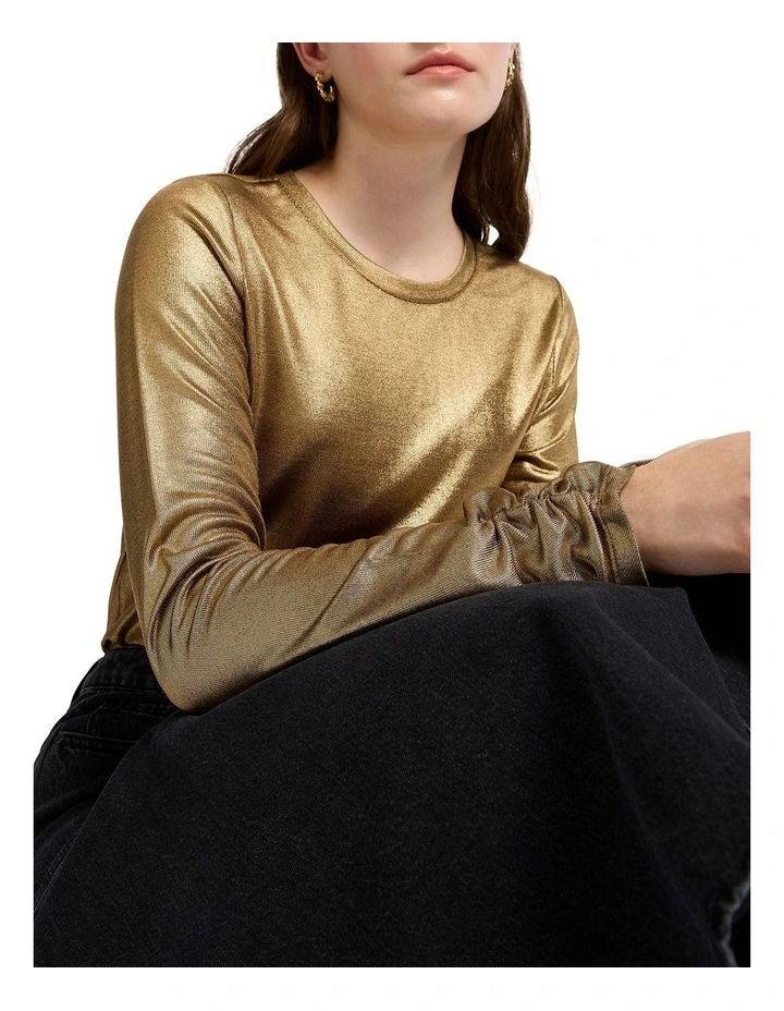 Polaroid Love Top in Bronze