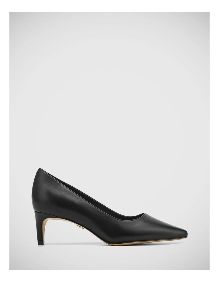 Julia Leather Pump in Black