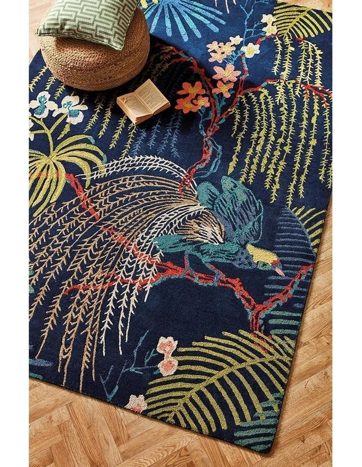 Sanderson Rain Forest Tropical Night Rug in Multi