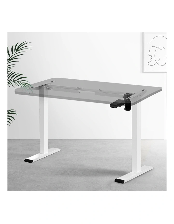 Standing Desk Motorised Frame Only in White