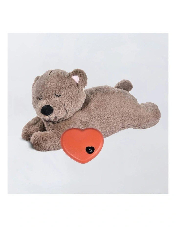 Heartbeat Soft Plush Sleeping Buddy in Brown