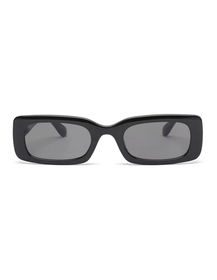 Cannes Rectangular Sunglasses in Black
