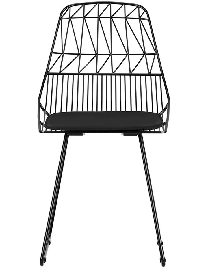 Outdoor Dining Chairs 2 Piece in Black