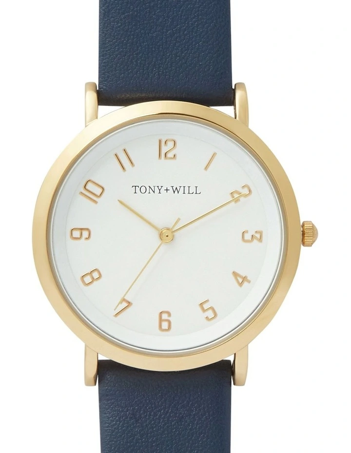 Small Astral Watch in Gold/White/Navy