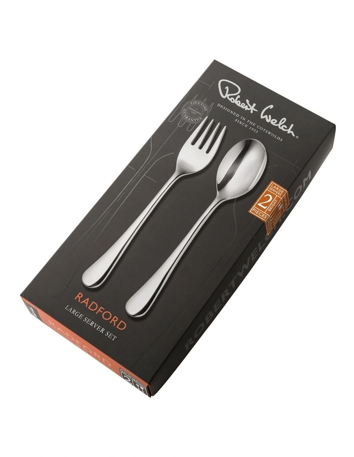 Radford Bright Salad Server 2 Piece in Silver