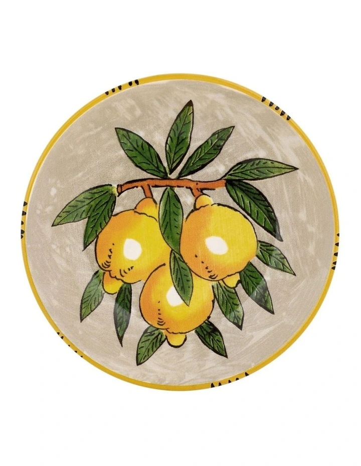 Ceramica Salerno Limone Pasta Bowl 21cm in Grey