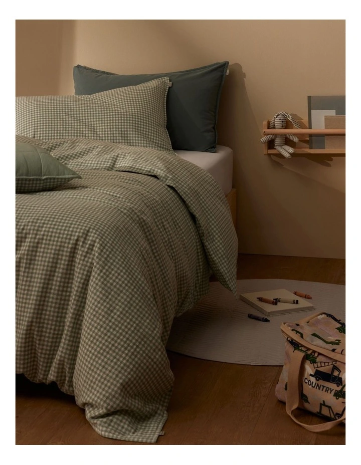 Noni Single Quilt Cover in Willow