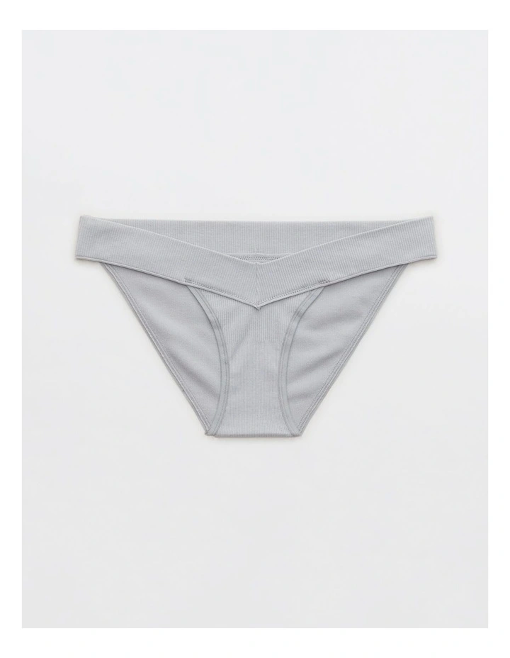 Seamless Ultra Low Rise Bikini Underwear in Medium Heather Gray
