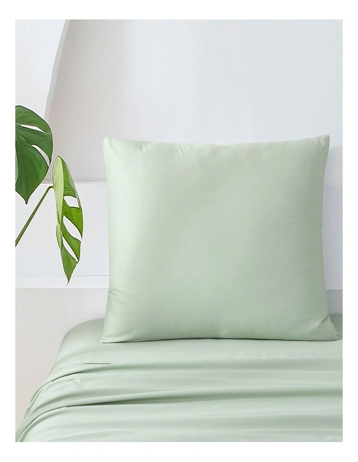 500TC Cotton Sateen Euro Pillowcase in Sage