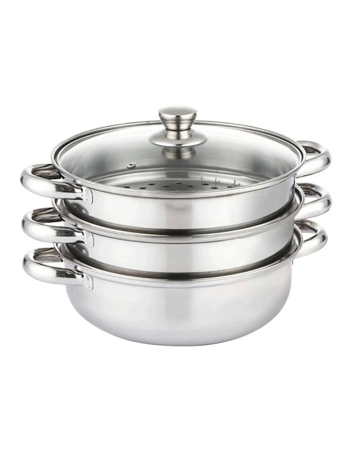 3 Tier Steamer in Stainless Steel