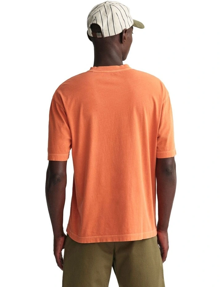 Sunfaded GANT USA T-shirt in Apricot Orange