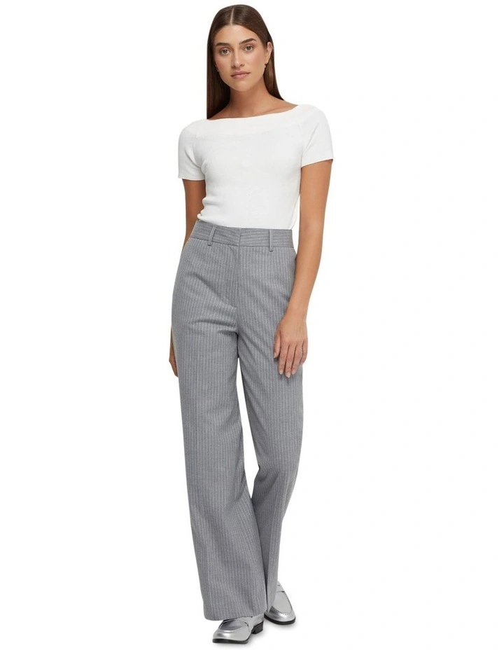 Ciara Off Shoulder Knit Top in Ivory