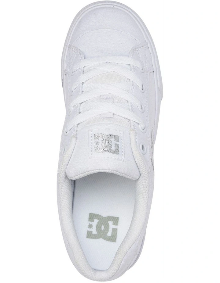 Chelsea Shoes in White/Silver