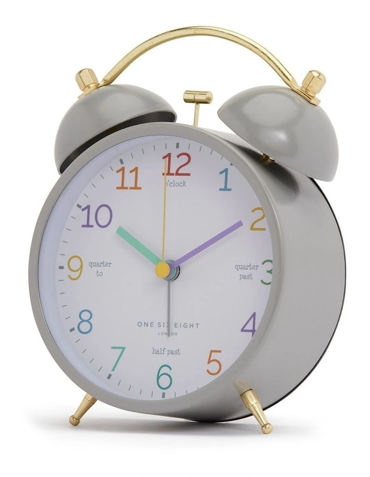 Learn The Time Alarm Clock Grey