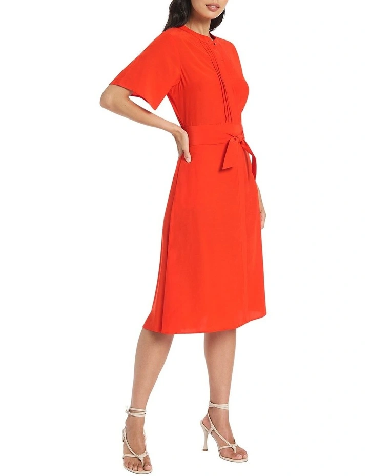 Posie Shirt Dress in Red