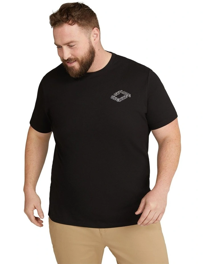 Explore Crew Neck Tee in Black