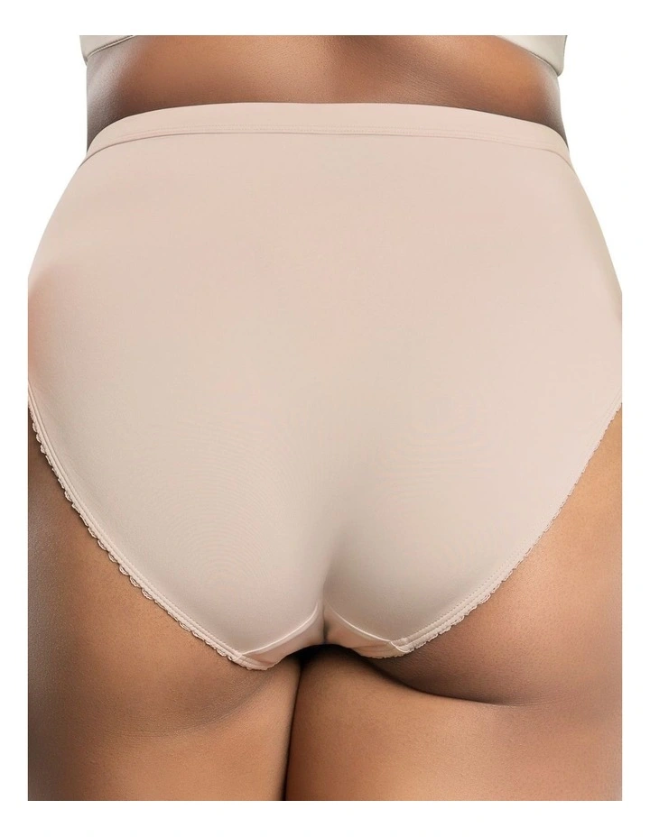 Micro Dressy French Cut High Waist Brief in Cameo Rose