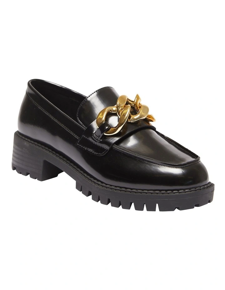 Taffy Flat Shoes In Black Hi Shine
