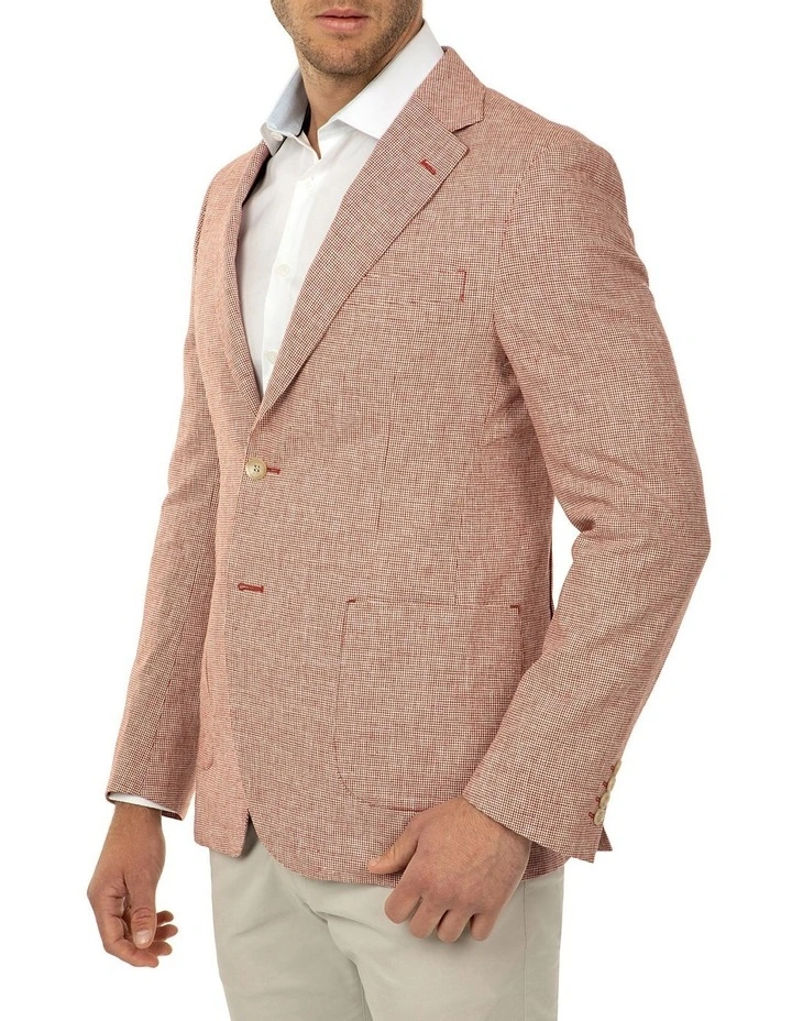 Tailored Fit Houndstooth Randal Jacket