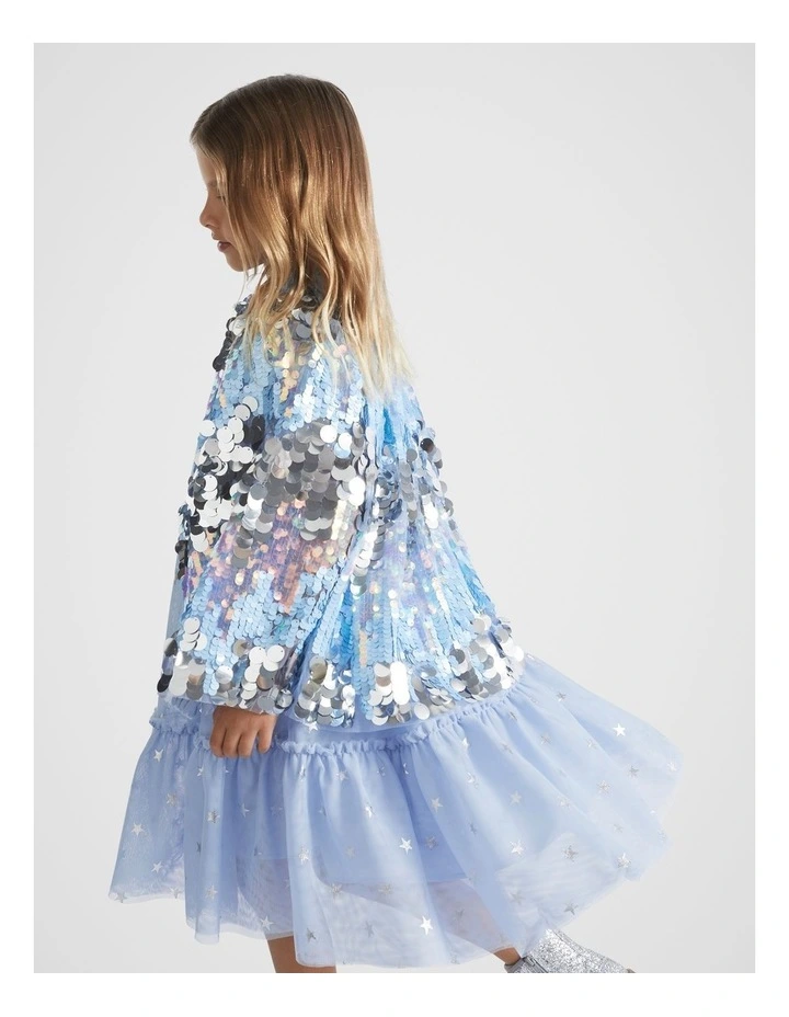 Ombre Sequin Party Cape