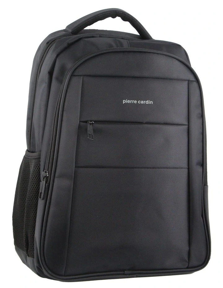 Travel and Business Backpack with Built-in USB Port in Black