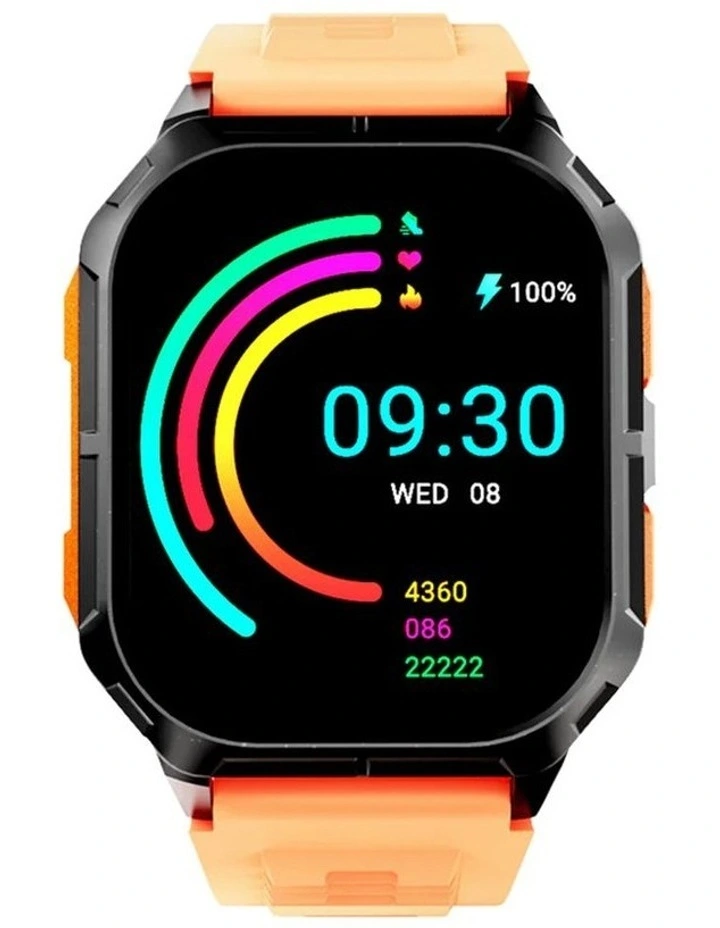 Ultra3 Sports Smart Watch in Carmine Red
