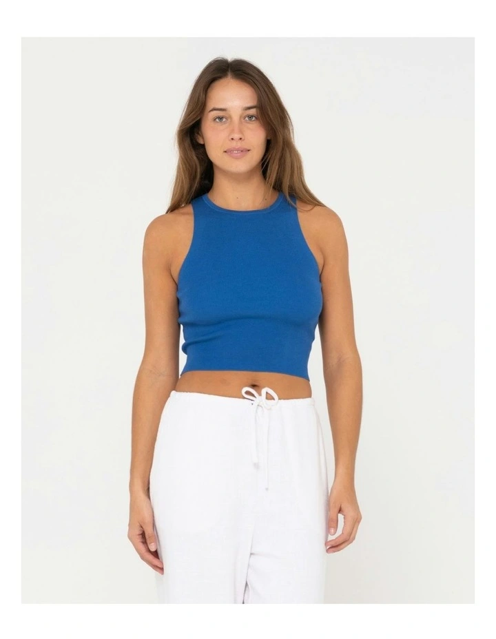 Amelia Knit Tank in Blue