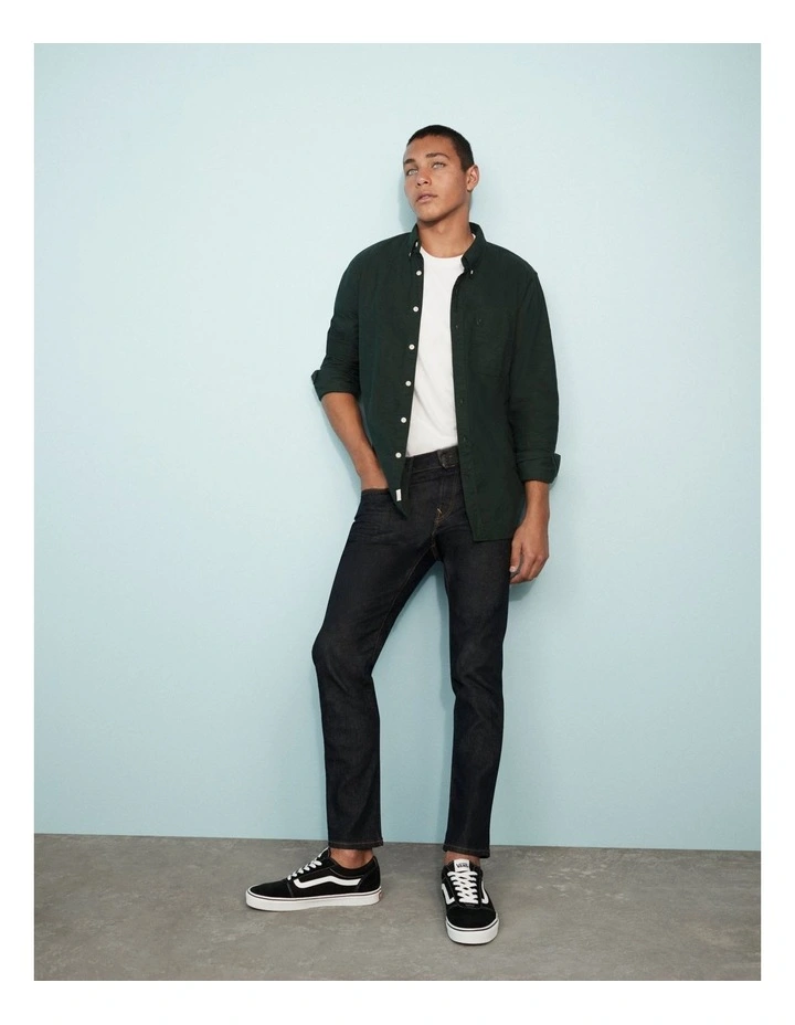 AE Airflex Slim Straight Jean in Dark Wash