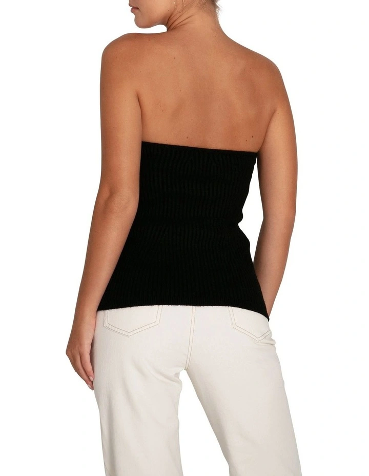 Distant Memories Knit Bustier in Black