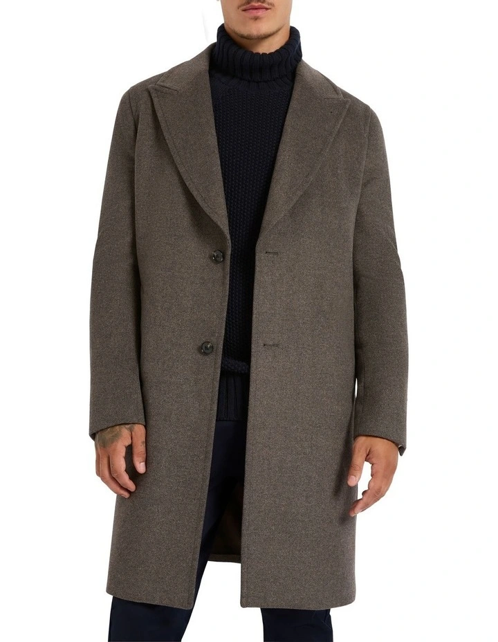 Adam Crombie Coat in Espresso