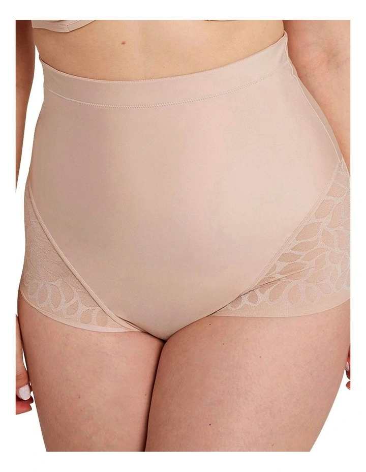 Perfect Curves Ultra High Waist Lace Shaping Brief in Blush