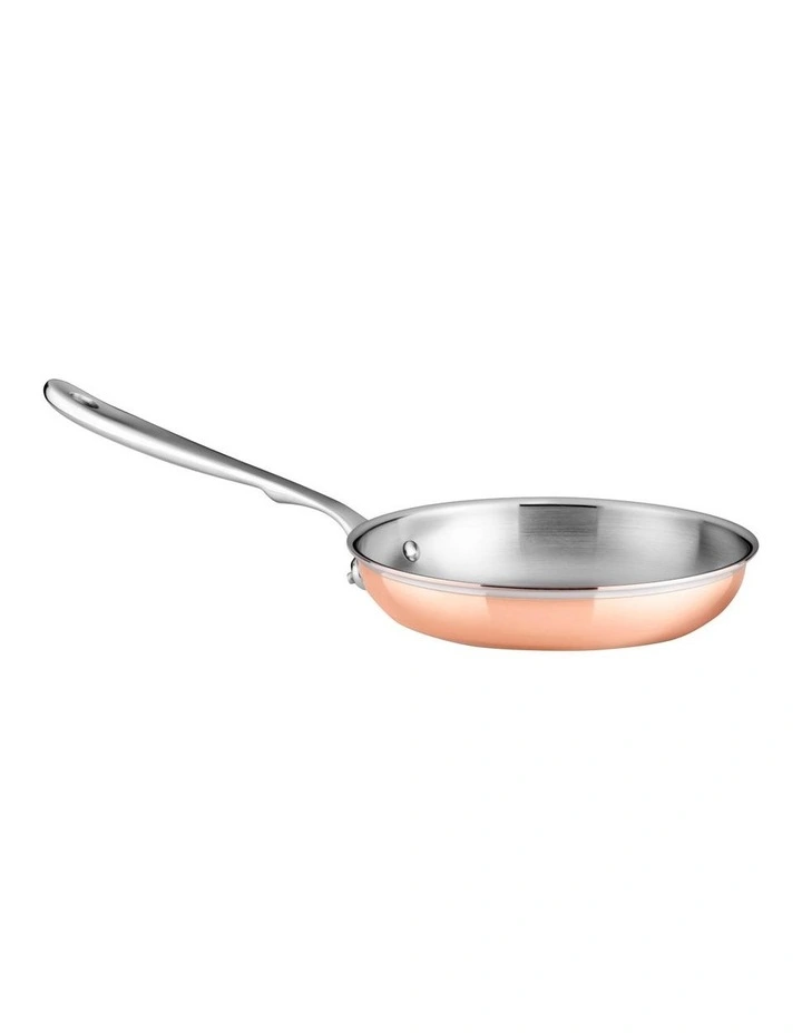 Stainless Steel Induction Open Skillet 20cm in Copper