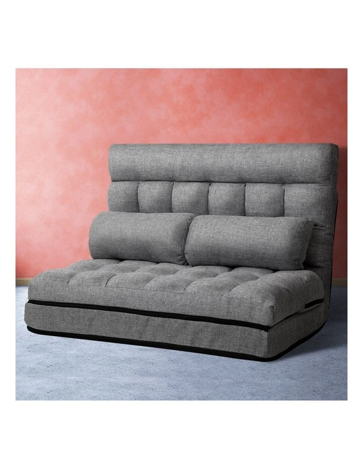 Lounge Sofa Bed 2 Seater in Grey