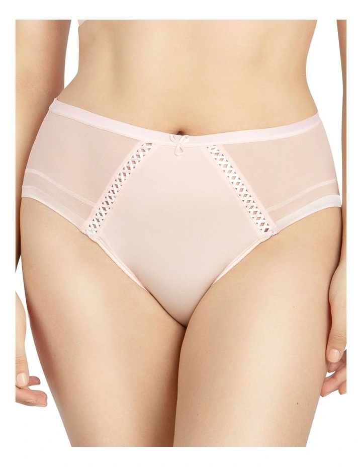 Shea Full Coverage High Waist Brief in Pink