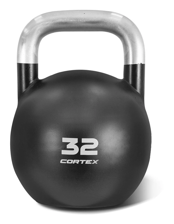 Commercial Steel Kettlebell V2 32kg in Black
