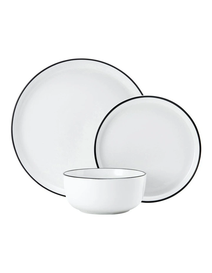 Limestone Dinner Set 12 Piece in White