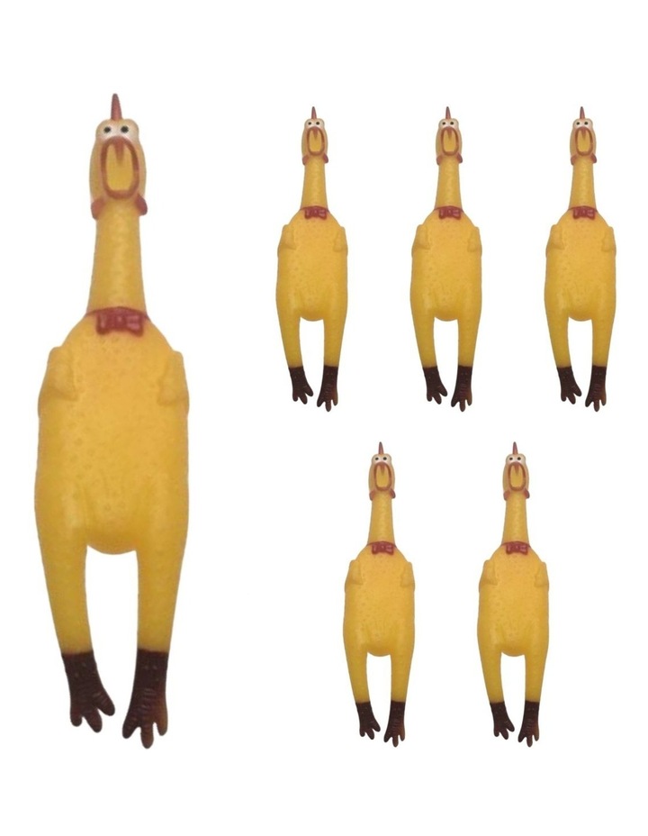 Shrilling Chicken Toys x6 in Yellow