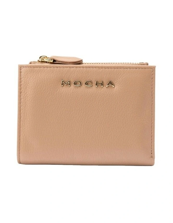 Classic Mini Leather Wallet in Nude