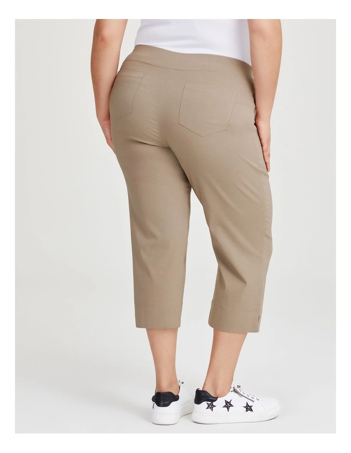 Expose Split Hem Crop Pant in Chino
