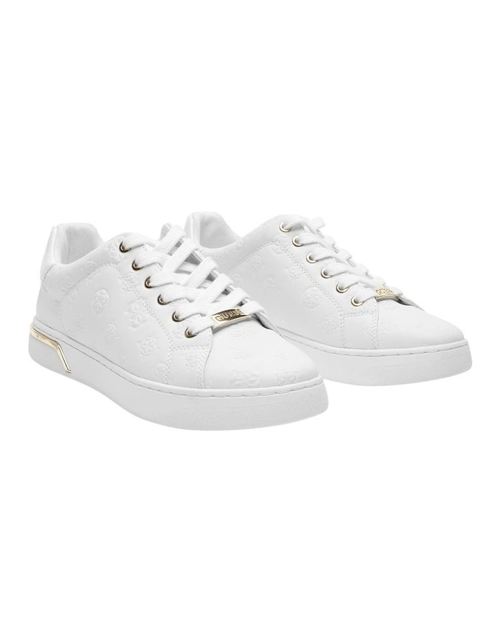 Rollin White Lace-Up Sneaker
