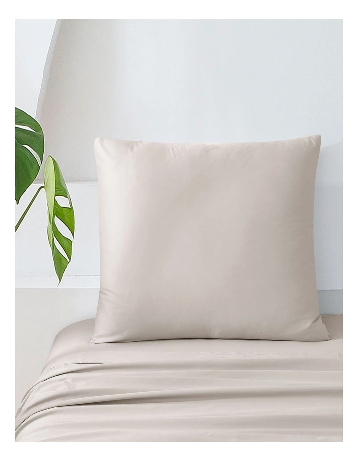500TC Cotton Sateen Euro Pillowcase in Stone